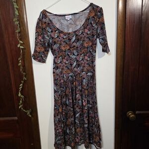Feather Patterned Women's Dress